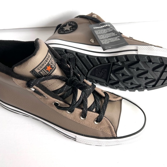 Converse Chuck Taylor All Star Street Mid Leather Sneaker, 166072C Sizes 9 Mason - Picture 10 of 16